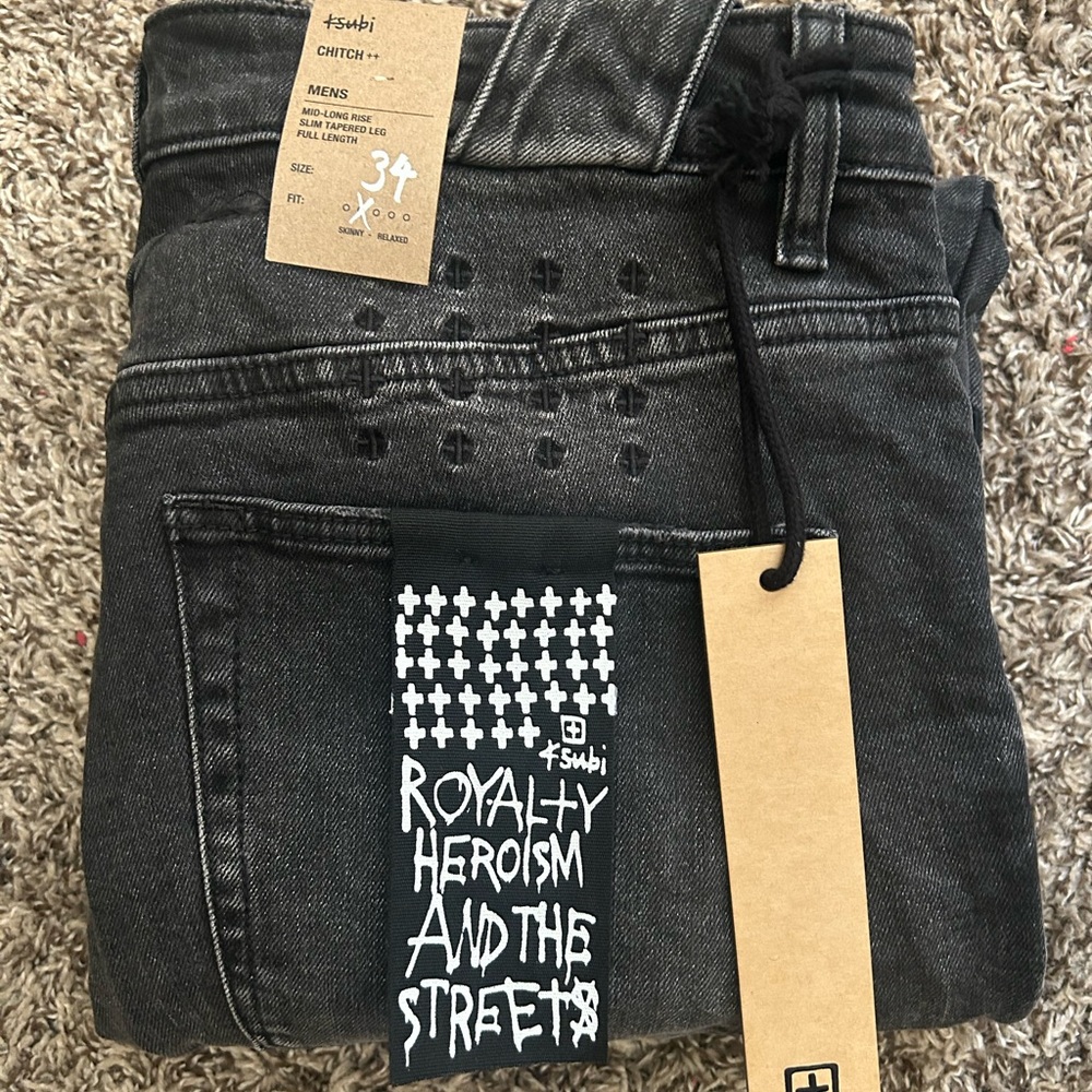 Mens Ksubi chitch black size 34